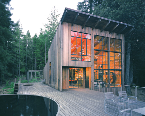 lundberg cabin 1 Luxury Cabin in Sonoma, California made of Reclaimed Wood