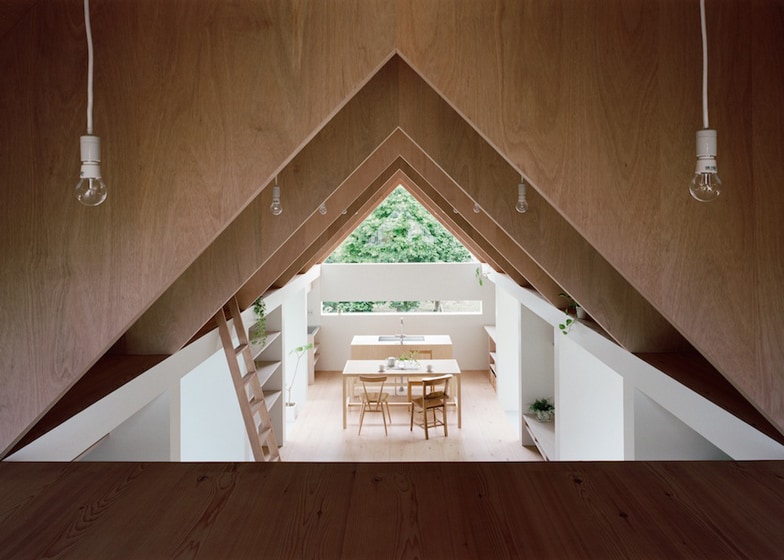 minimal extension adds chic usable space japanese home 11 ceiling view