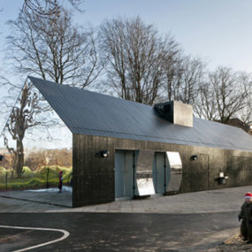 Mirror Walls House gets playful in Copenhagen park