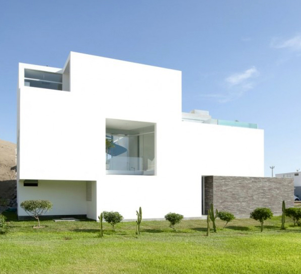 modern geometric house with spiral stair 4