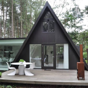 A-Frame Summer Cabin Gets Glass Addition