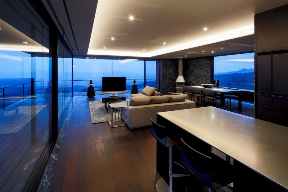 mountain home glass walls and terrace made for views 14