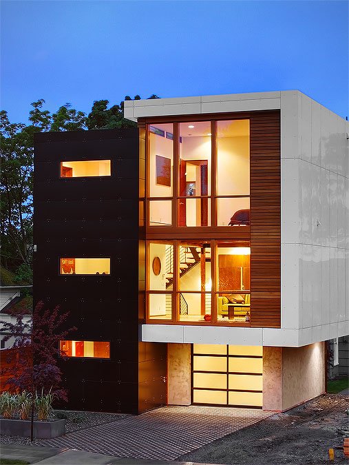 Rich Woods, Gleaming Glass at the 12th + John Residence Pb Elemental Architecture