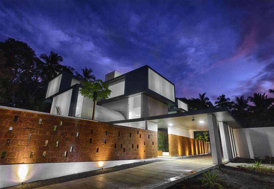 Brick Wall Around House - Round Designs