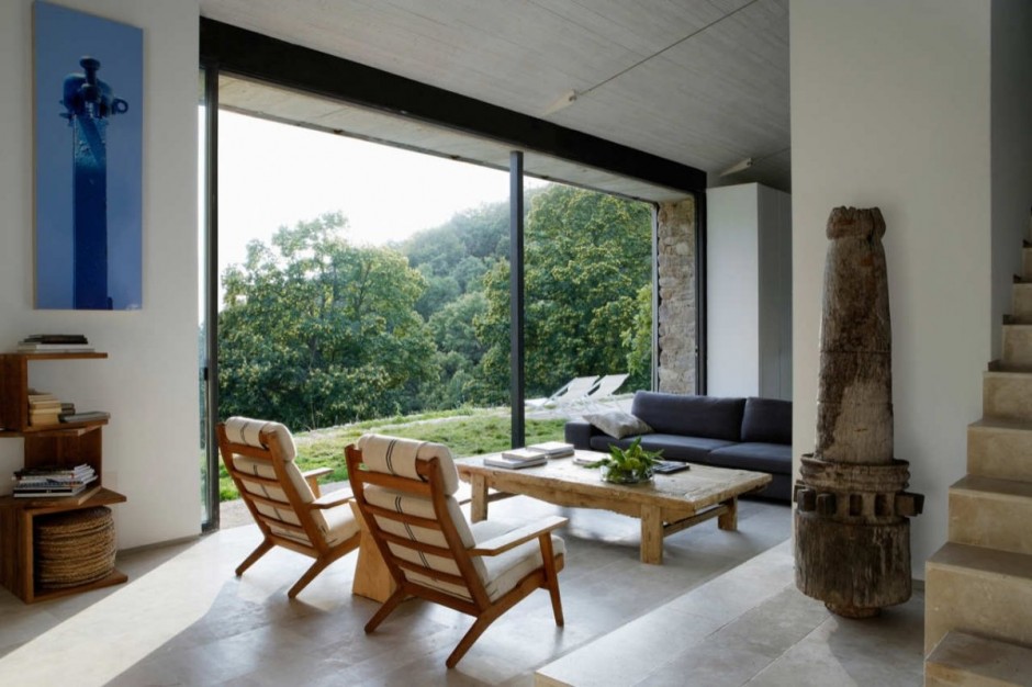 spanish stable turned contemporary stone home 4