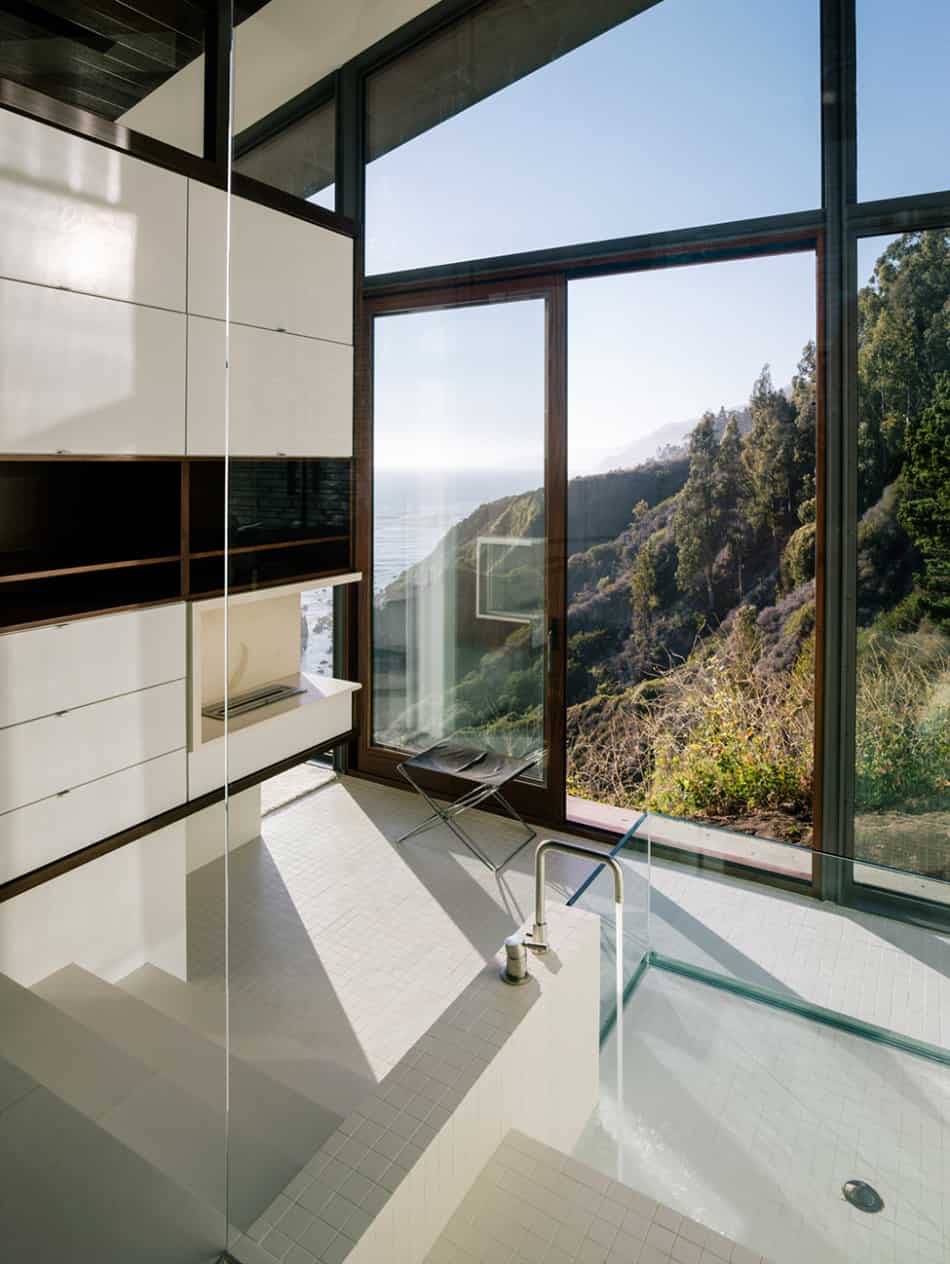 spectacular glass and copper cliff house in big sur california 15