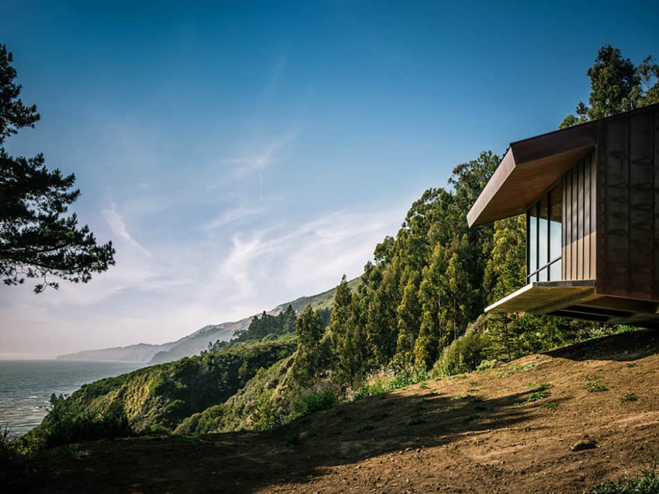 spectacular glass and copper cliff house in big sur california 3