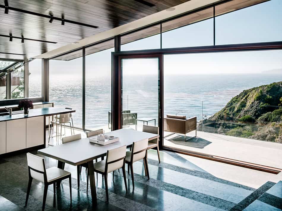 spectacular glass and copper cliff house in big sur california 9