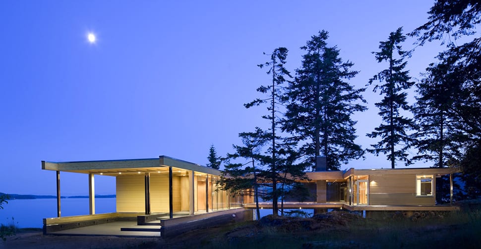 sprawling multifaceted canadian home features glass all sides 4 rear