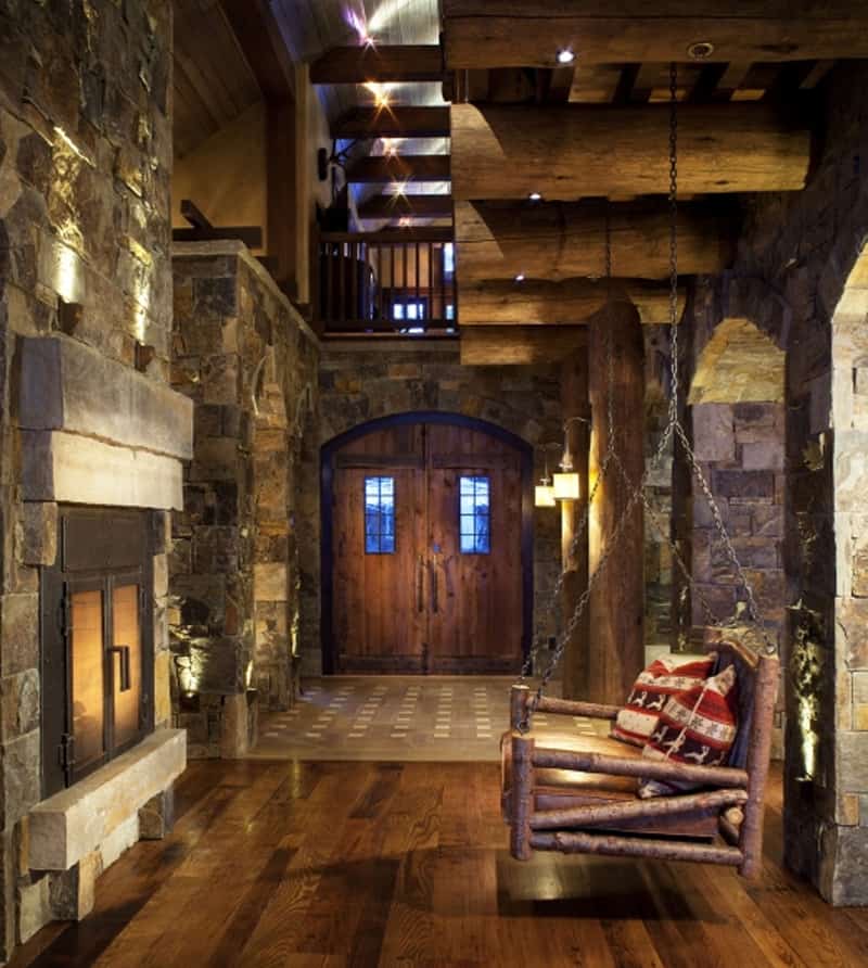 stone mountain chalet with elevator and ski room 4