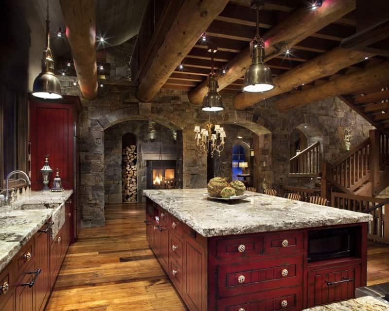stone mountain chalet with elevator and ski room 8