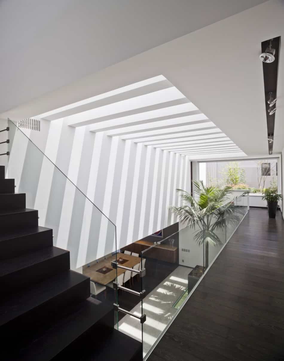 study contradictions contemporarily serene mexico city home 15 middle floor landing