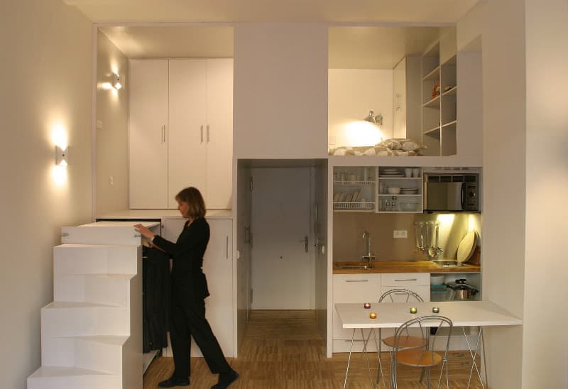 super compact dadrid apartment with soothingly smooth finishes 2 everything open