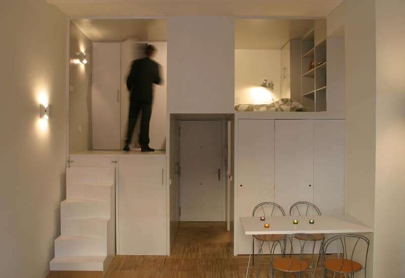 super compact dadrid apartment with soothingly smooth finishes 6 landing