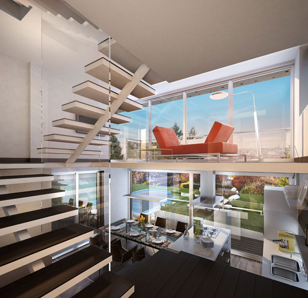 Three Story House Plans by Architekt DI Johann Lettner