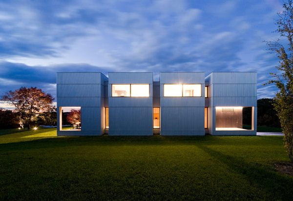 tsai residence 1 Country House Design in Upstate New York   a modern wood with metal panels construction