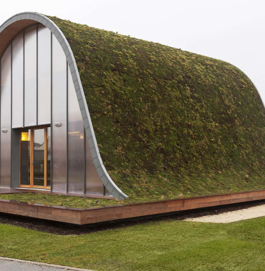 underground wave house with wildflower and herb exterior 4