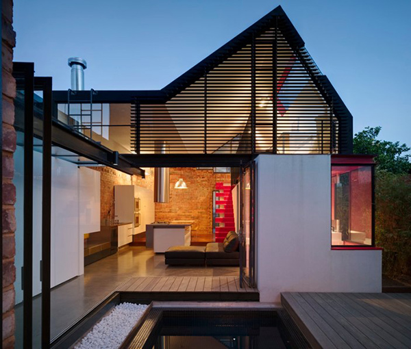 Modern Home Architecture At Its Best – If only neighbors knew what’s behind those old walls …