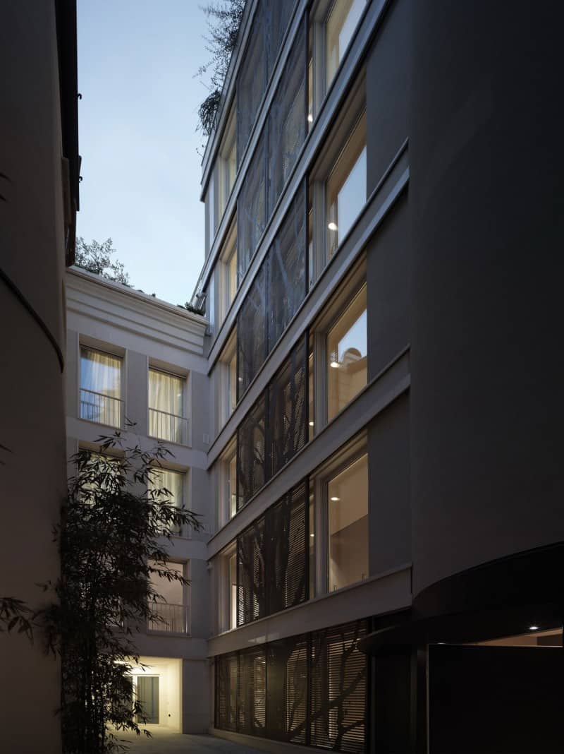 white shades define luxurious multistory milan apartment 19 exterior