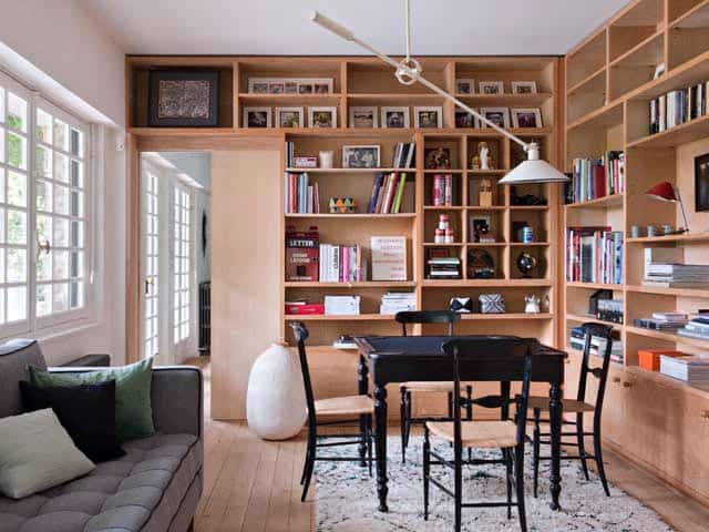 french country house interior inspiration artistic couple 4 library
