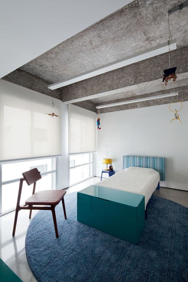 estudioibola furnishings vibrant colours create minimalist wonderland sao paolo apartment 7 childs bedroom