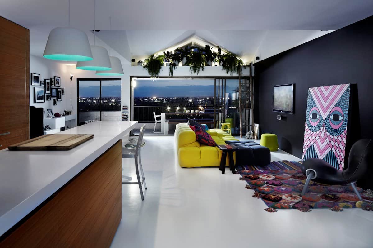 bold choices dramatize penthouse apartment 1 living