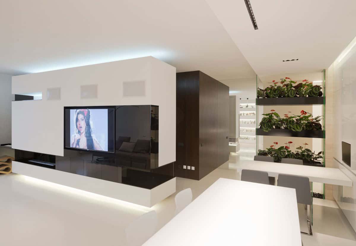 stunning minimalist apartment creatively rethinks form function 10 hall