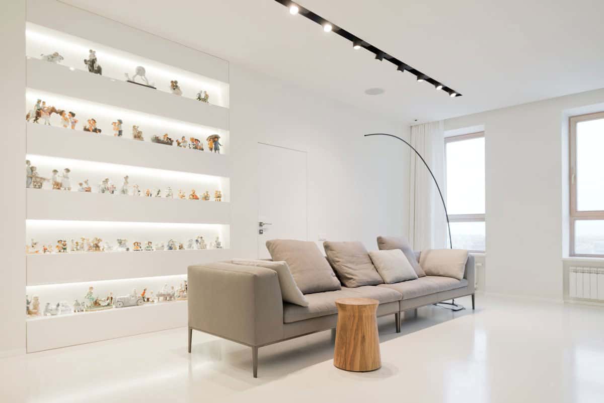 stunning minimalist apartment creatively rethinks form function 17 living