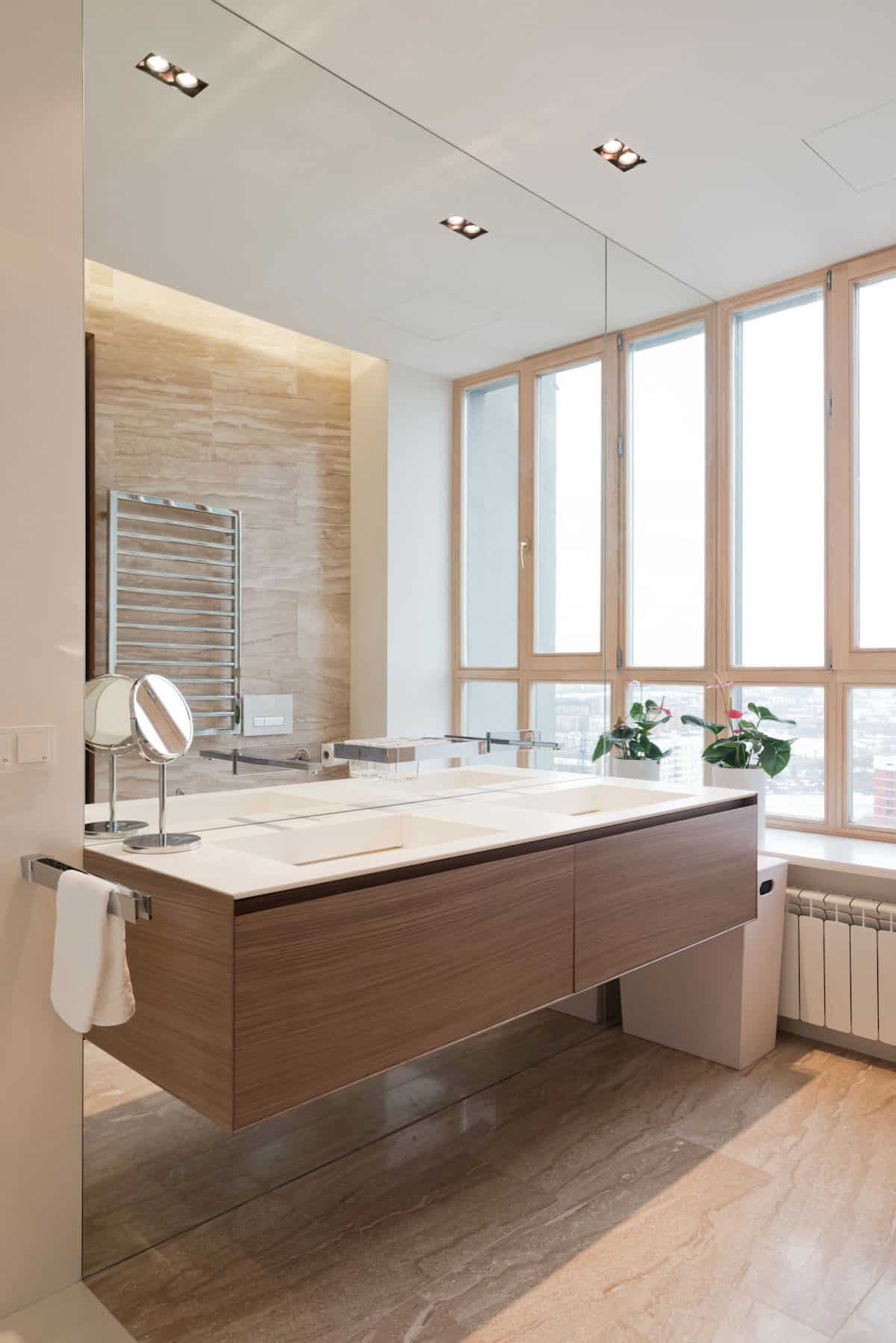 stunning minimalist apartment creatively rethinks form function 20 bathroom