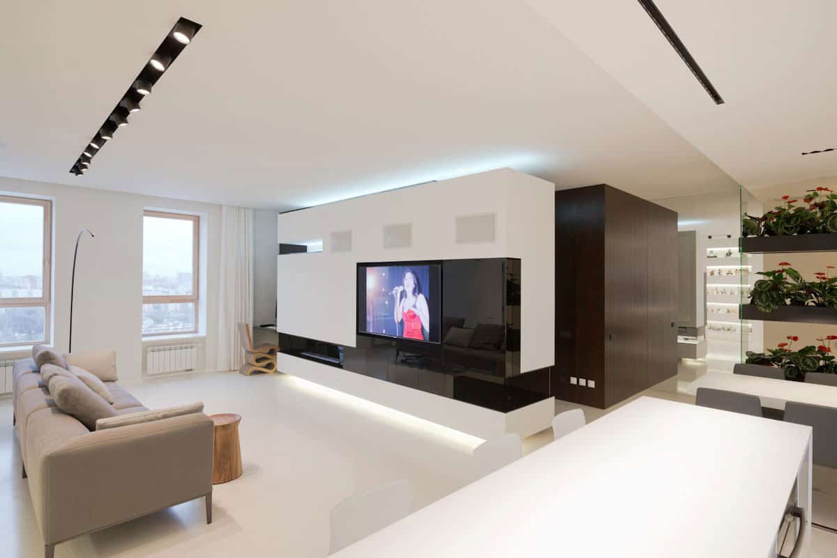 stunning minimalist apartment creatively rethinks form function 20 living