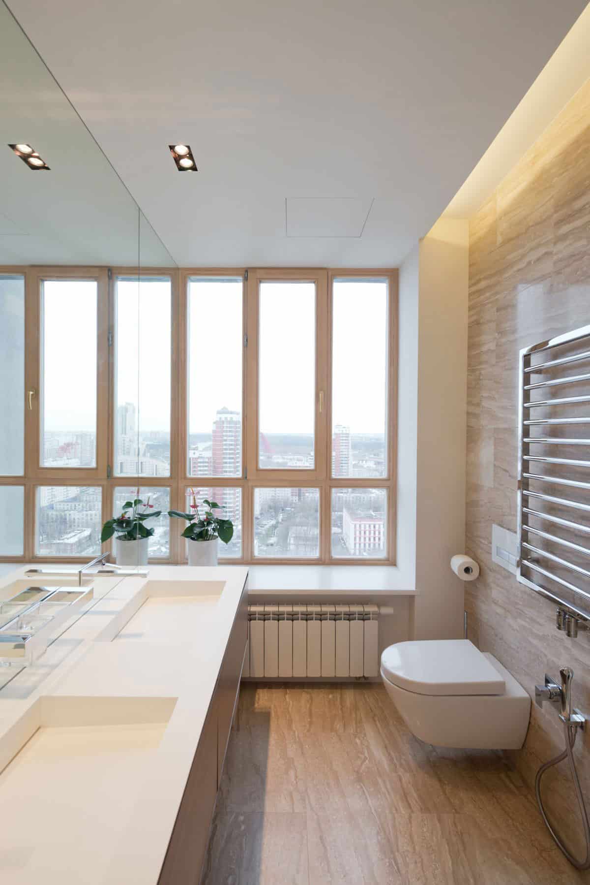 stunning minimalist apartment creatively rethinks form function 21 bathroom