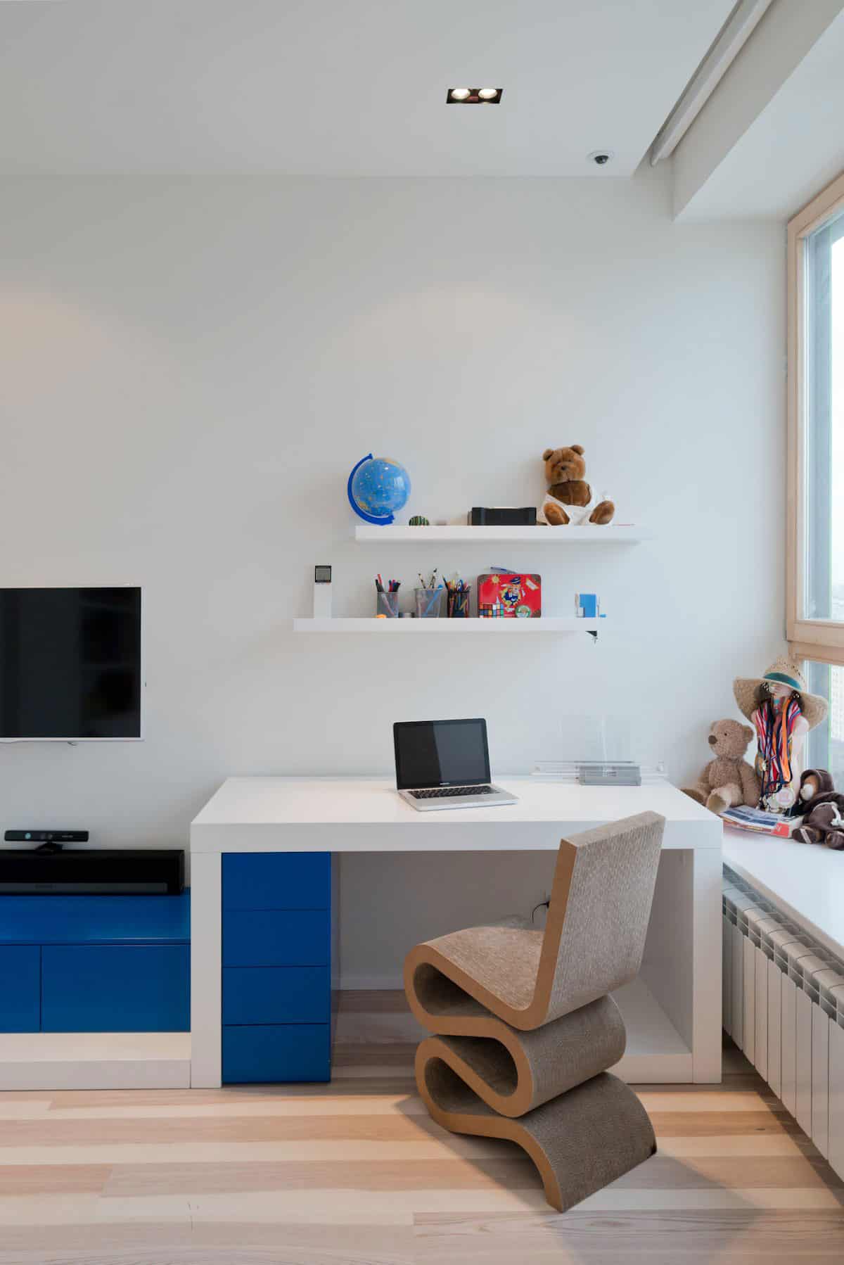 stunning minimalist apartment creatively rethinks form function 6 child bed