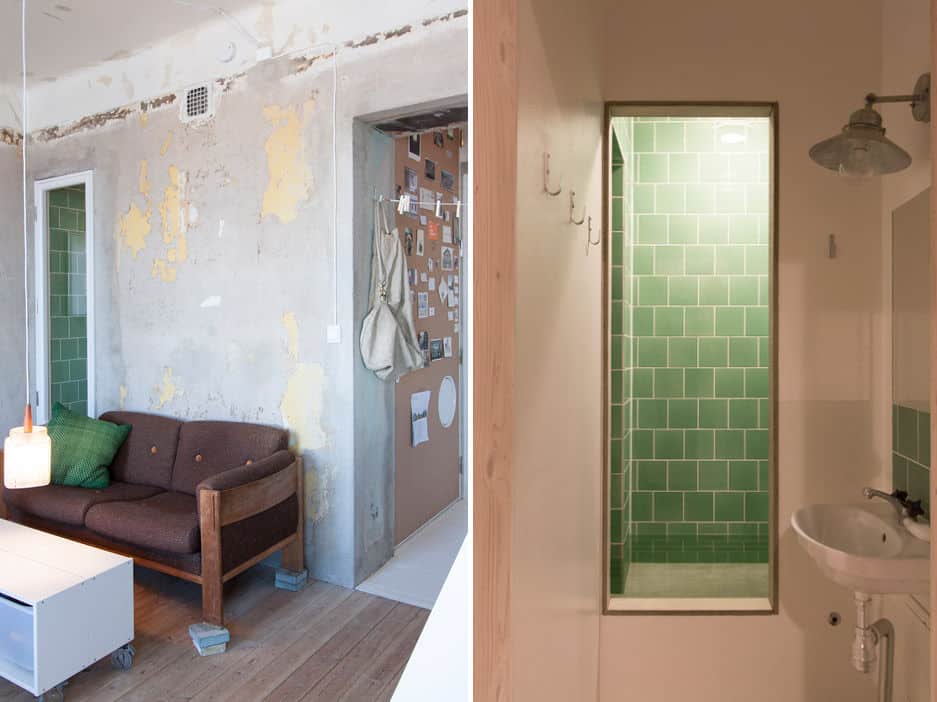 cleverly designed tiny apartment decades patina renovation 6 bath