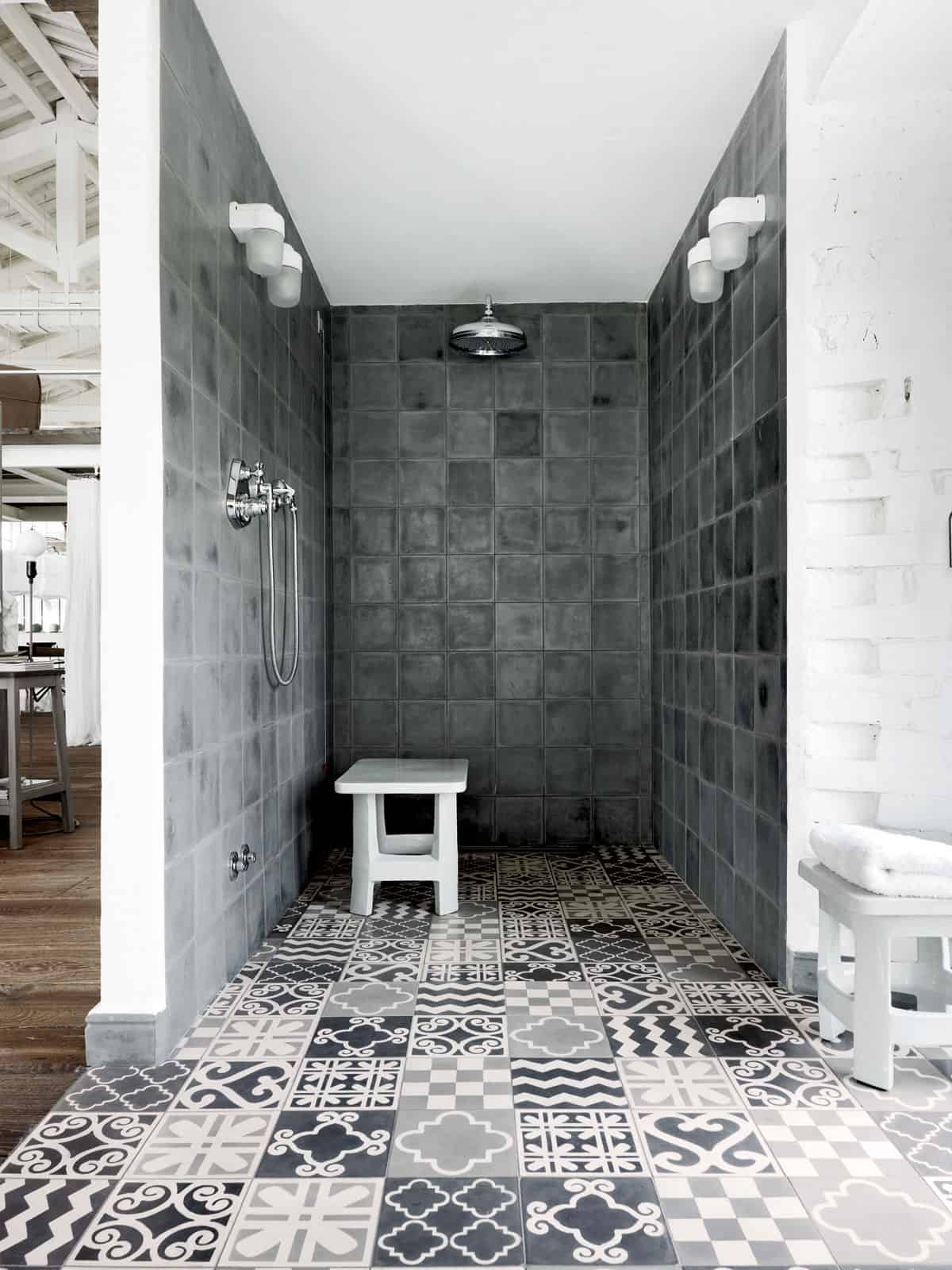 warehouse renovation ramps up visual volume 9 shower