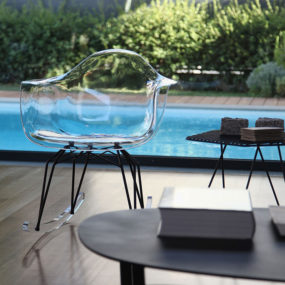 Clear Acrylic Chairs Let You Have More Furniture and Less Clutter