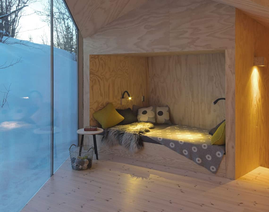 plywood sleeping nook hideout diy