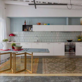 4 Tile Rug Designs in One Small Appartment