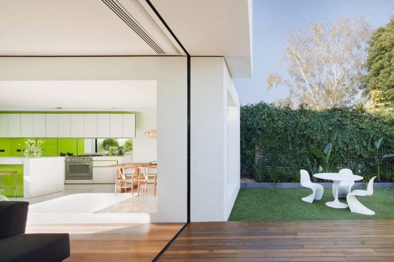 1 minimalist home outdoors inside color green