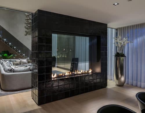Fireplace As A Room Divider Space Partitioning Idea Fireplace As A Room Divider Space Partitioning Idea