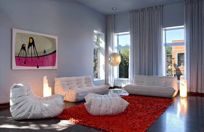 red carpet living room