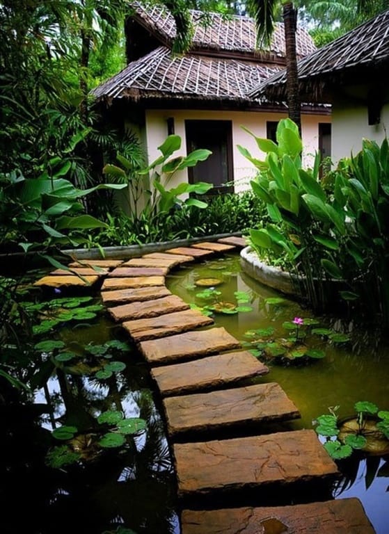 koi ponds and water gardens for modern homes 18