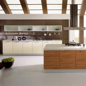 Kitchen with an Open Ceiling Concept