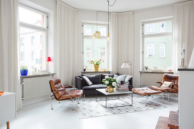  Sunny and Tastefully Renovated Swedish Apartment