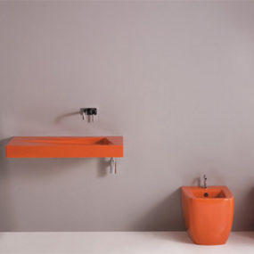Bathroom Decorating Idea from GSC Ceramic Design – A Splash of Color