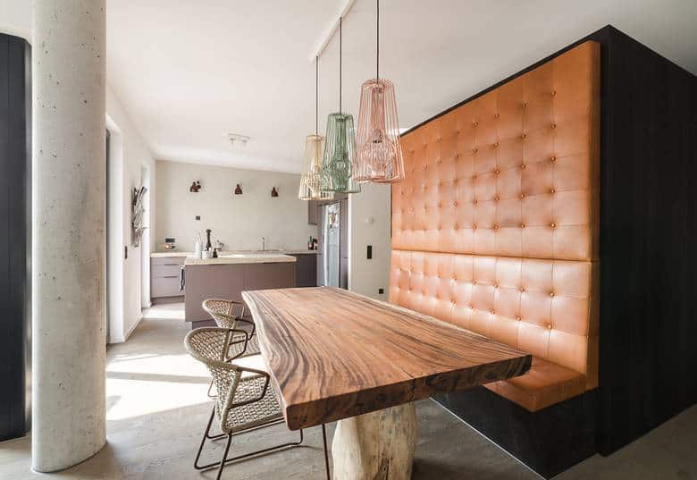 Chic Interiors With Unique Materials by Karhard Architektur