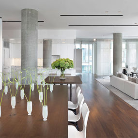 Columns In Interior Design – Decorating Ideas by Sheldon, Mindel & Associates