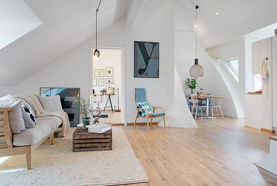 cozy apartment scandinavian style livingroom 3