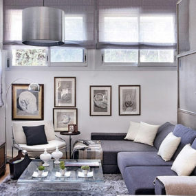 Decorating with Blue and Grey and Silver