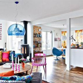 Colorful Home Decor in Sweden