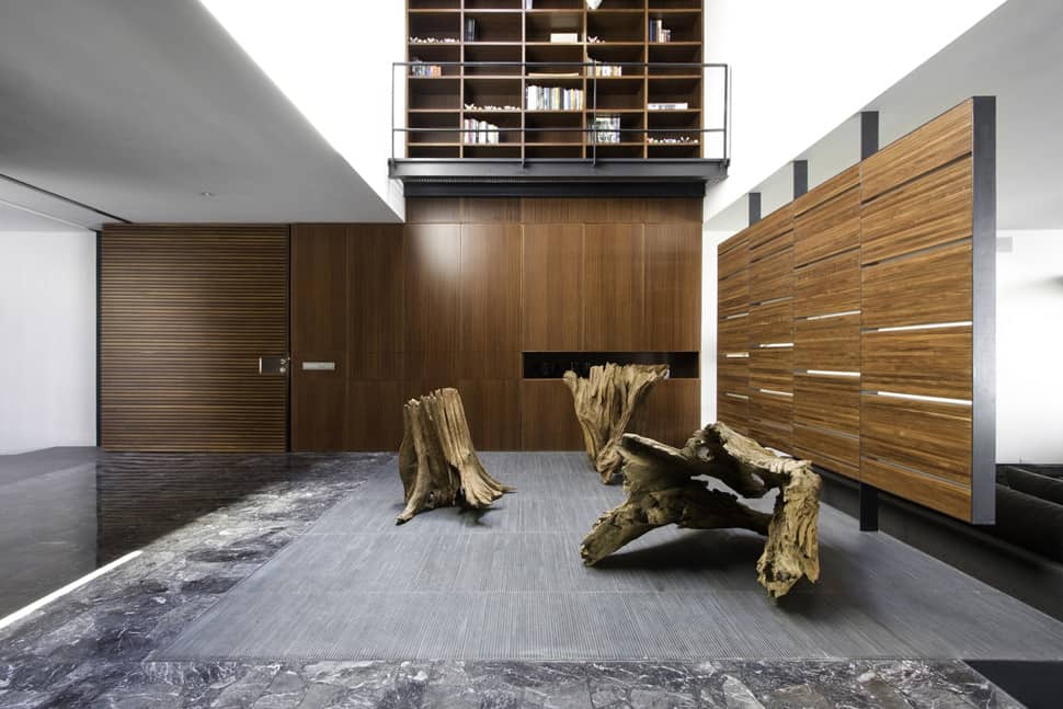 organic interior showcasing raw and refined wood 2